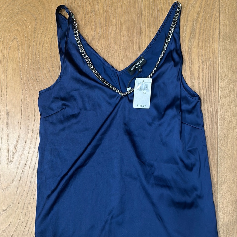 Generation love navy tank xs